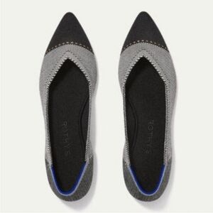 Rothy's The Point Grey Mist Ballet Flats Travel Teacher Washable Sz 8 Minimalist
